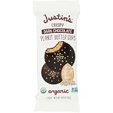 Justins, Cup Dark Chocolate Peanut Butter Crispy Organic 2 Count, 1.32 Ounce