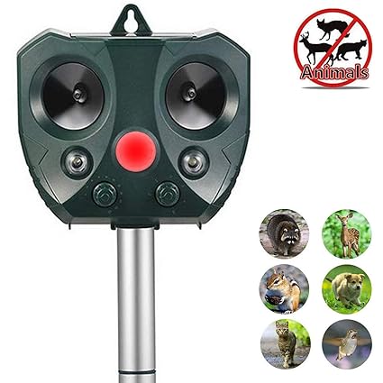 Amazon.com: ZOVENCHI ahuyentador solar ultrasónico de ...