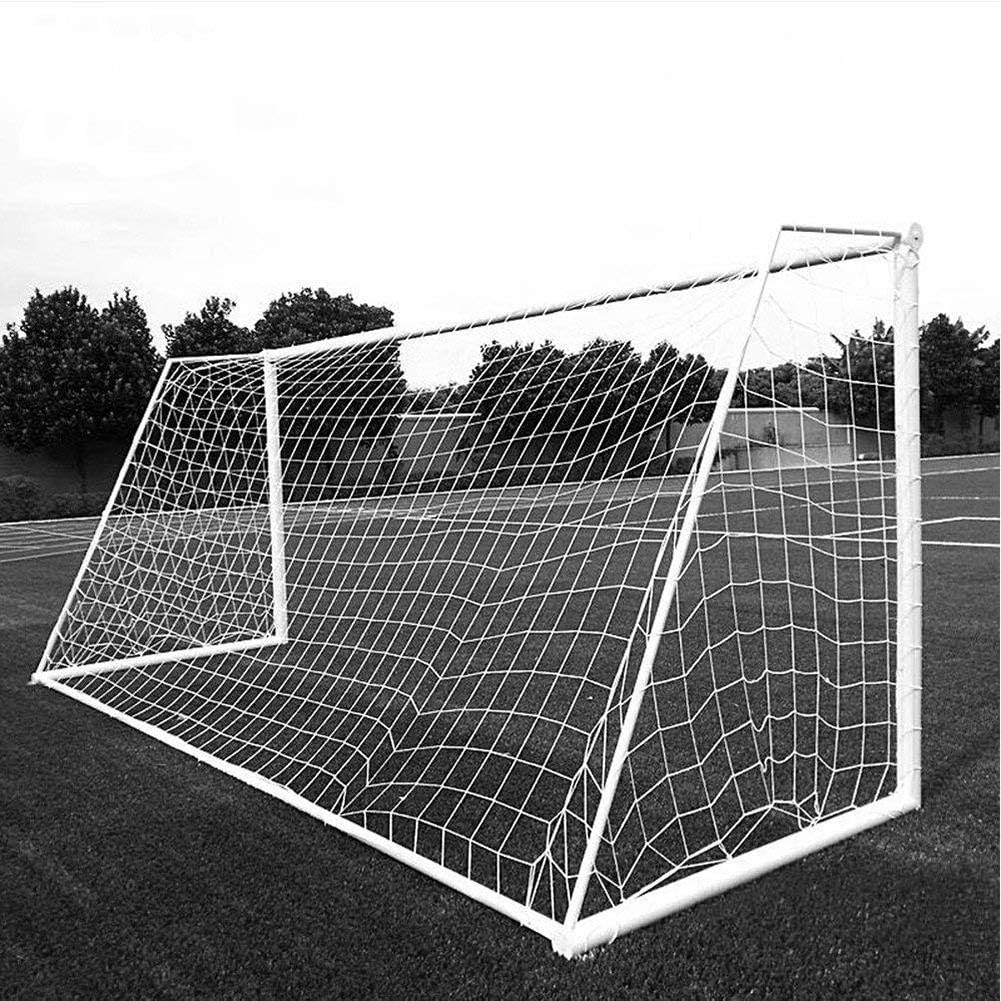 Single Football Net Standard Outdoor Training Game Rebound Protective Nets Polyethylene Soccer Goal Net Football Net for Soccer Goal Post Junior Sports Training