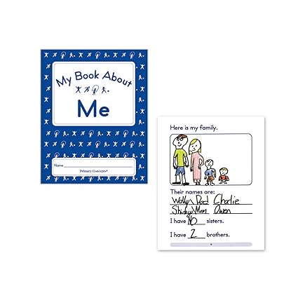 Primary Concepts, PC-1257 My Book About Me School Learning Journal