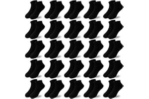 Tsmollyu Boys Socks 25 Pairs kids Sport Ankle Athletic Socks Half Cushion Low Cut socks