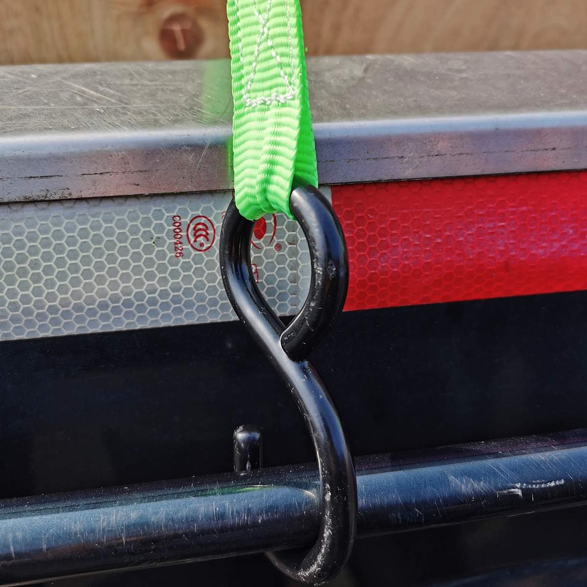 TOPSKY Ratchet Tie Down Straps, 1 in x 10 ft Straps, 1500lbs Break Strength, Moving and Securing Cargo, Green(4 Pack): Automotive