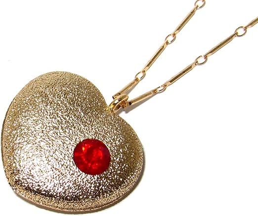 Amazon Com Moonfire Charms Love Actually Gold Heart Necklace Clothing