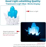 ZIRO Translucent Light Blue PLA Filament 1.75mm 1kg for FDM Printers view 7