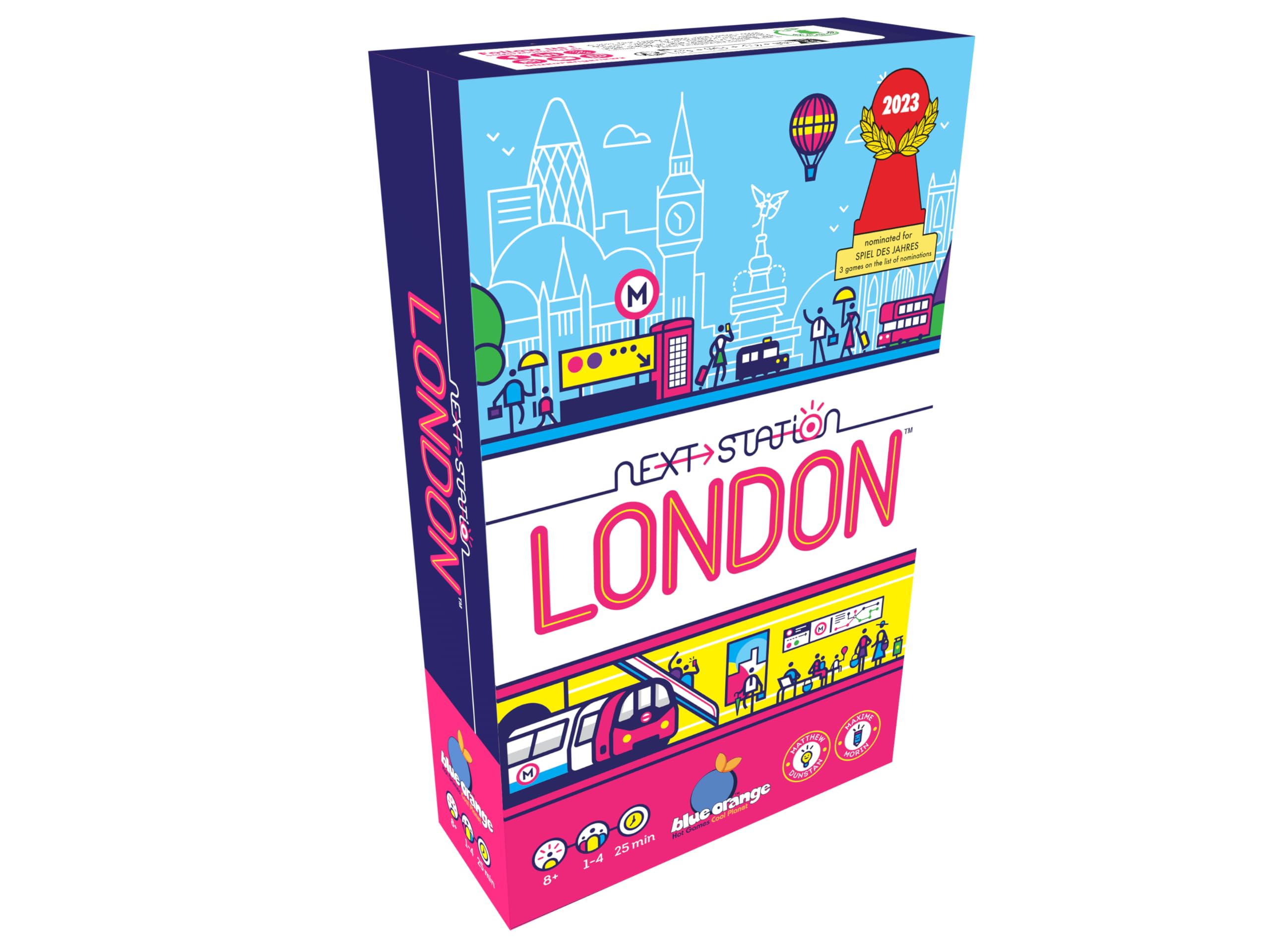 Blue Orange | Next Station - London | Board Game | Ages 8+ | 1-4 Players | 25 Minutes Playing Time, Multicolour (CSGNEXTSTATION)