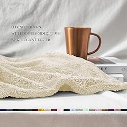 Exclusivo Mezcla Plush Fuzzy Fleece Throw Blanket