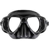 Cressi Adult Small Inner Volume Mask for Scuba, Snorkeling - Marea: Made in Italy