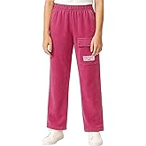 AEROPOSTALE Girls Cargo Joggers - Casual Everyday Sweatpants and Warm Fleece Cargo Pants for Girls with Pockets (7-16)