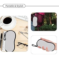 Hion Eyeglass Case Sunglasses Soft Pouch with Belt