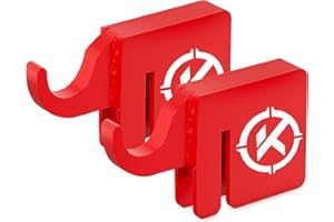 KRATE Tactical Elephant T-Post Target Hanger with 3/8" AR500 Steel Targets for Shooting - Made in USA - Easy Assembly - Built to Fit on Standard T-Post - Hang Metal Plates, Gongs, Torsos