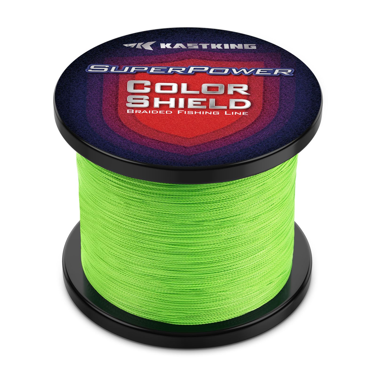 Photo 1 of See pictures KastKing Superpower ColorShield Braided Fishing Line, Neon Green, 15LB, 500Yards, X4