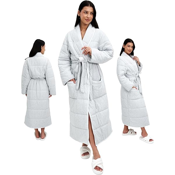 Skin Women's Oasis Cotton Duvet Robe, Black at Amazon Women's