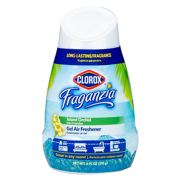 CLOROX FRAGANZIA GEL AIR FRESHENER CONE, ISLAND ORCHID...