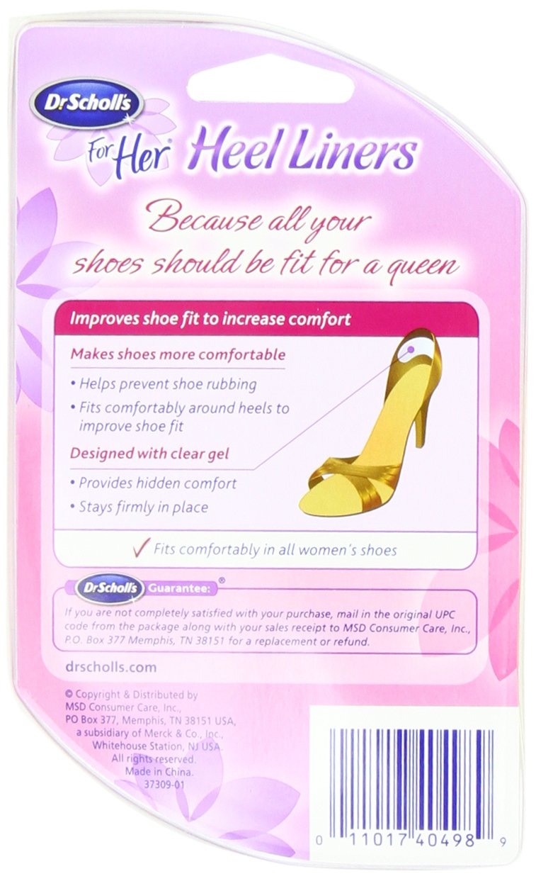 dr scholl's heel liners