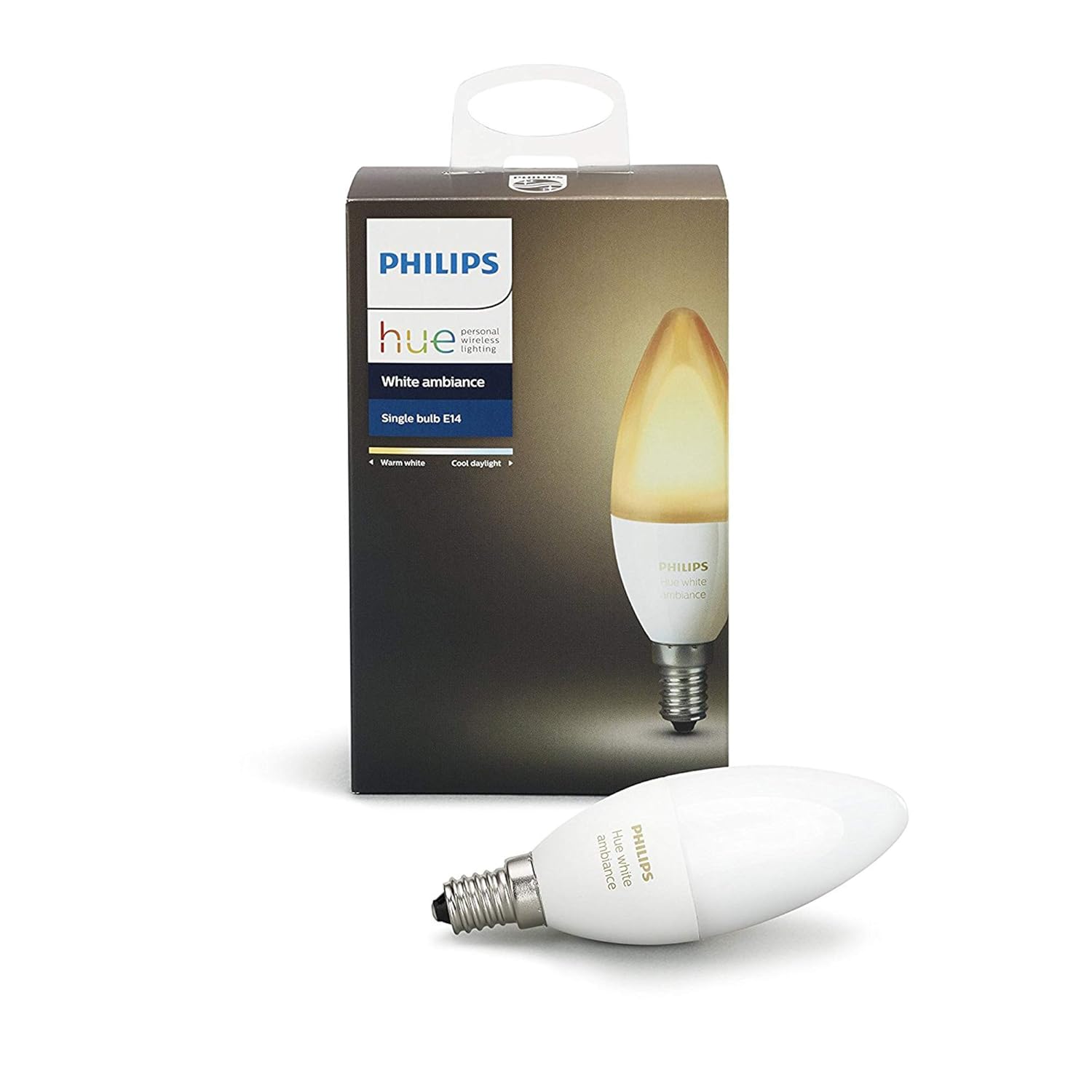 Hue White Ambience E14 SES 40W Equivalent Dimmable LED Smart Candle Bulb