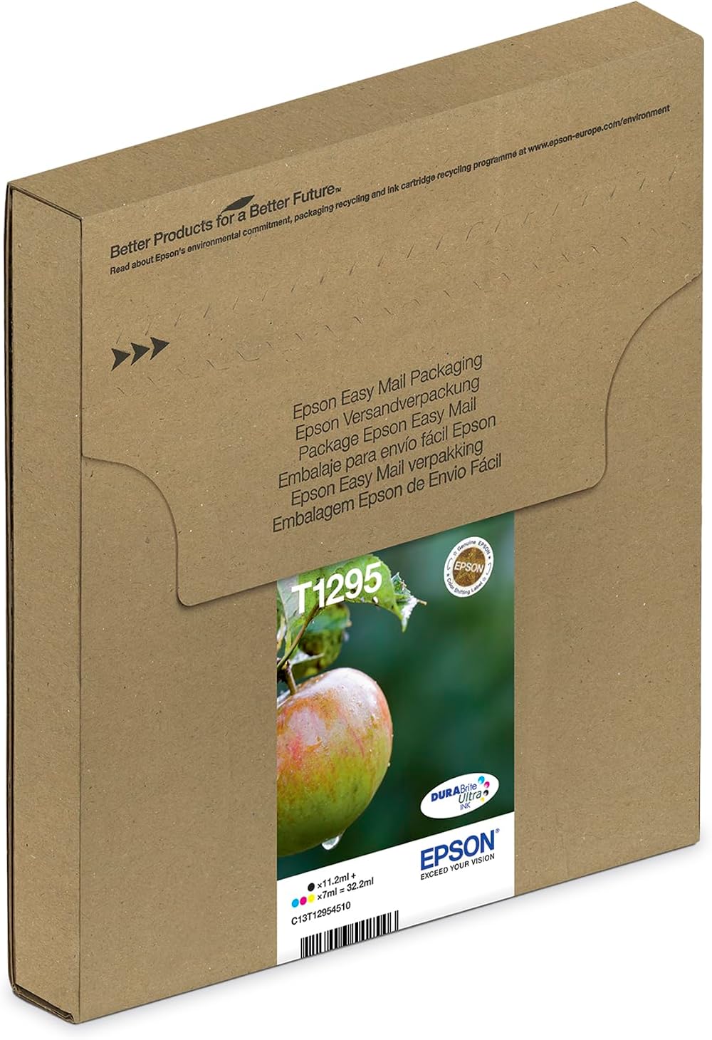 Epson T1295 Apple Multipack DURABrite Ultra Ink Cartridges 4 Colours Cyan