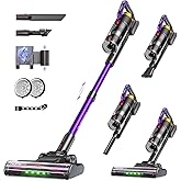 UNINELL HOME UV2 Cordless Vacuum Cleaner, 48000Pa/550W Vacuum Cleaners for Home, Lightweight Stick Vacuum with 65Mins Runtime, Self-Standing&Wall Mount Charging, Tangle-Resistant Vacuum for Pet Hair