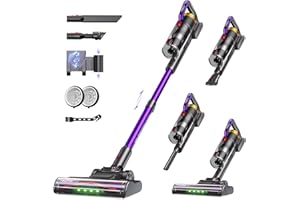 UNINELL HOME UV2 Cordless Vacuum Cleaner, 48000Pa/550W Vacuum Cleaners for Home, Lightweight Stick Vacuum with 65Mins Runtime, Self-Standing&Wall Mount Charging, Tangle-Resistant Vacuum for Pet Hair