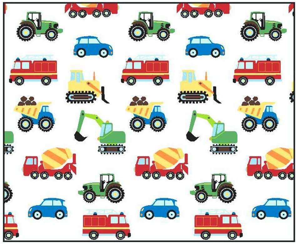 Price Right Home Trucks and Transport Bedroom Range Kids - Duvet Cover Set, Fitted Sheet Set & Curtains Available (54" Curtains) - Image 4