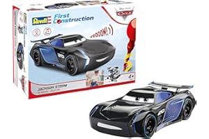 Revell Cars 00921 First Jackson Storm Disney (Light & Sound) 1:20 Scale, Black