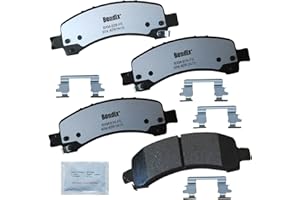 Bendix Fleet Metlok MKD974FM Semi-Metallic Rear Brake Pads for Select Models Chevrolet Express 2500, 3500, Cargo, Pasajeros, GMC Savana 4500