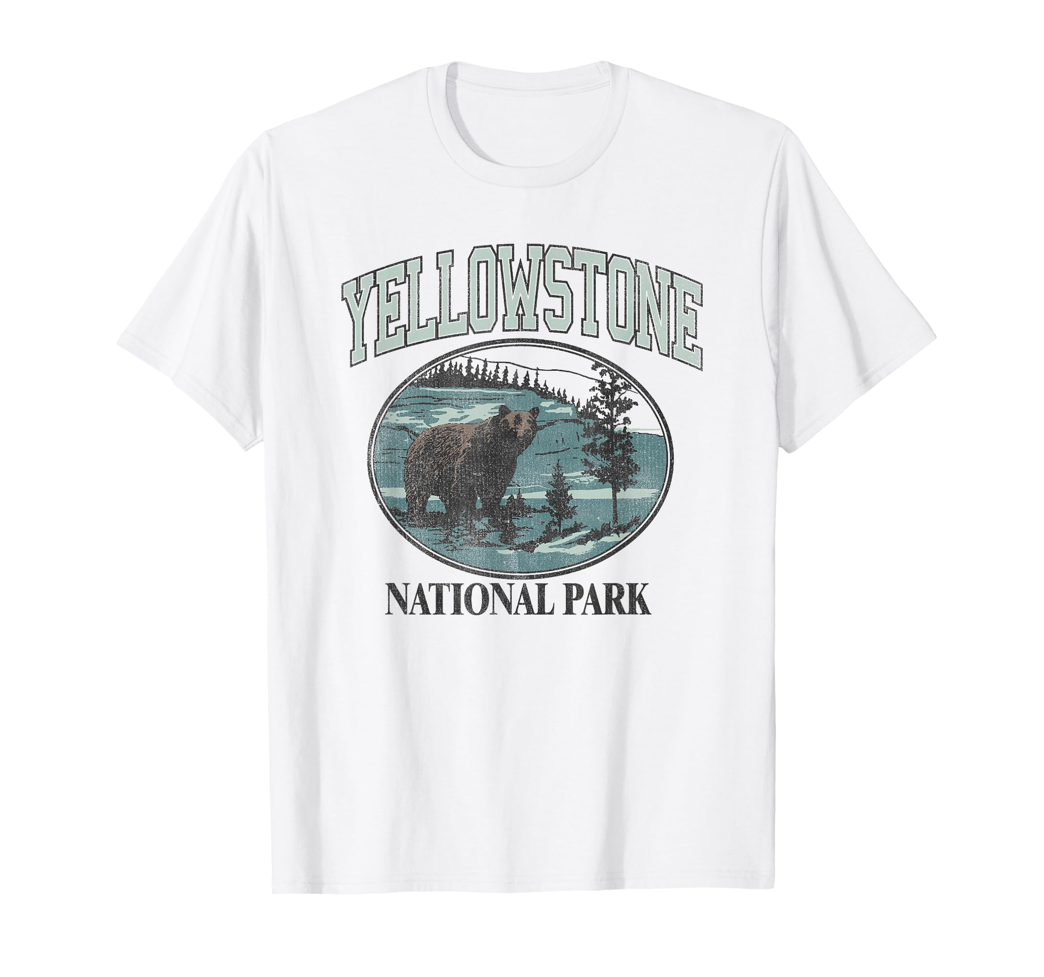 Yellowstone National Park Stream & Bear T-Shirt
