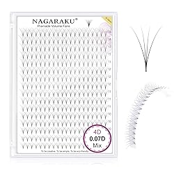 NAGARAKU Premade Fans Eyelash Extensions 320 Fans