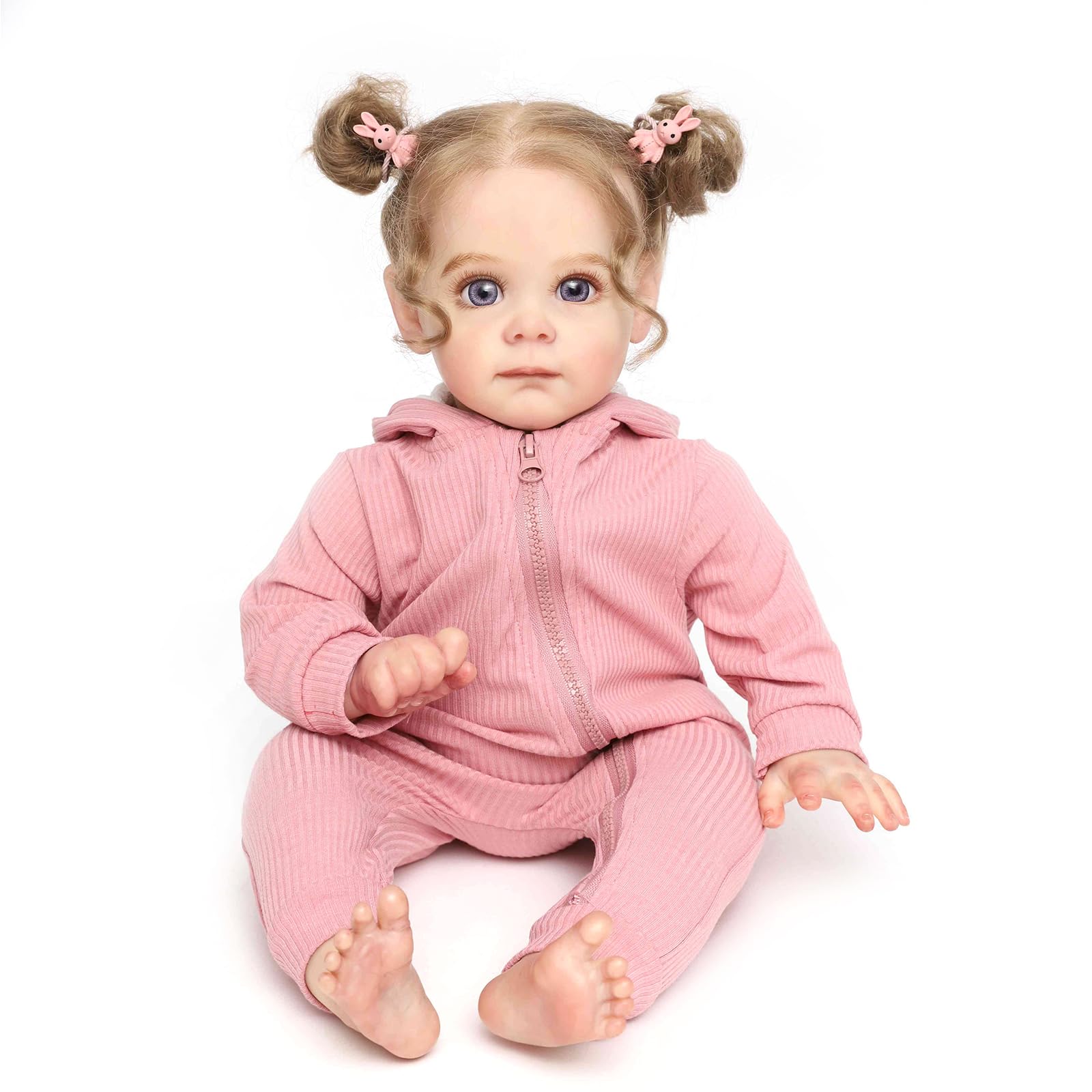 ZIYIUI Reborn Dolls Baby Girl 20 inch 50 cm Soft Silicone Vinyl Lovely Lifelike Cute Toy That Look Real Newborn Handmade Birthday Xmas Gift
