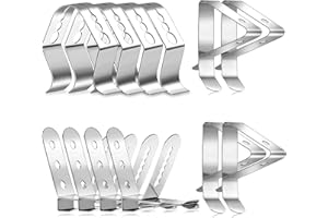 REMAGR 12 Pieces Meat Thermometer Probe Clip Holder Three-Hole Barbecue Probe Clip 3 Styles Grill Thermometer Clip Holder for BBQ Oven Grill Ambient Thermometer Temperature Reading