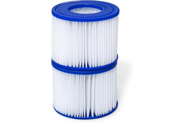 Hot Tub Filter Replacement for Saluspa, Bestway, Coleman (2 Pack) | Type VI Spa Filter Cartridge 4.25"x3" | Compatible Ventur