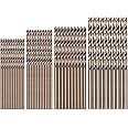 Hymnorq 40PC M35 Cobalt Steel Twist Jobber Small Drill Bits, 4 Sizes 3/64 Inch 1/16 Inch 5/64 Inch and 3/32 Inch, Extremely H