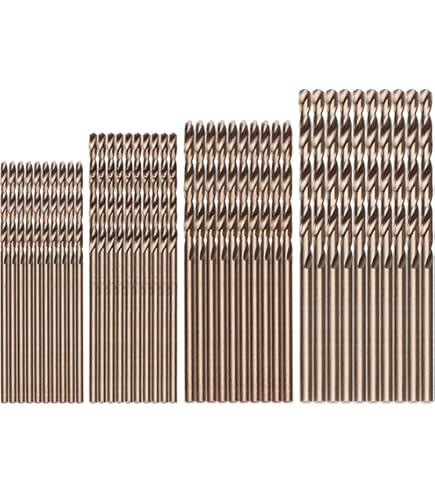 HARFINGTON Titanium Coated HSS-E M42 8% Cobalt Drill Bit – 5.6mm Straight Shank For Stainless Steel & Metal