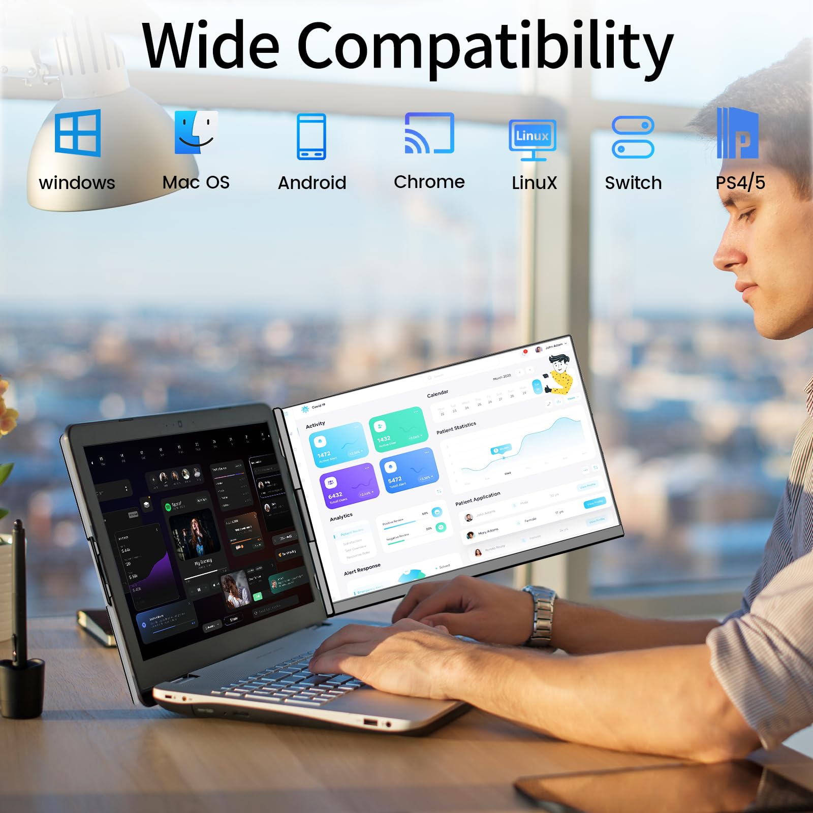 Laptop Screen Extender - 15.6