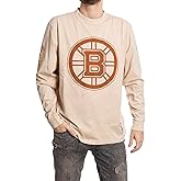 Calhoun NHL Surf & Skate Men's Acid Wash Distressed Logo Long Sleeve Vintage Style Shirt