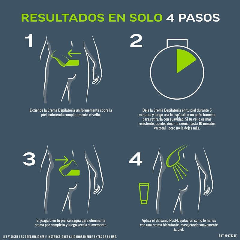 Men Kit de Depilación para Zonas Íntimas del Cuerpo, Crema Depilatoria Hombre y Bálsamo Post-Depilación, Color Gris, Juego de 2 piezas