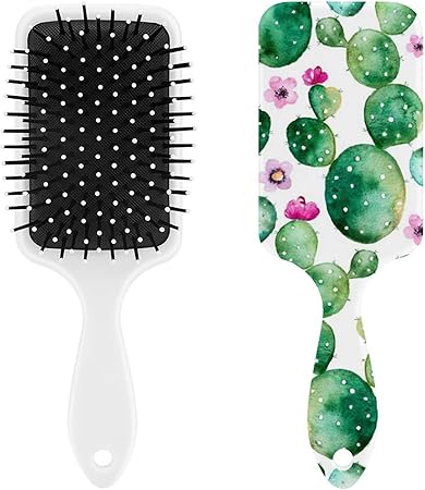 Amazon エアクッションコーム サボテン 植物 柄 ヘアブラシ マッサージブラシ 頭皮マッサージ 疲れ解消 マッサージくし エアバッグくし 美髪ケア 頭皮血行促進 静電気防止 髪絡まない 血行促進 薄毛改善 Yjt ヘアブラシ 通販