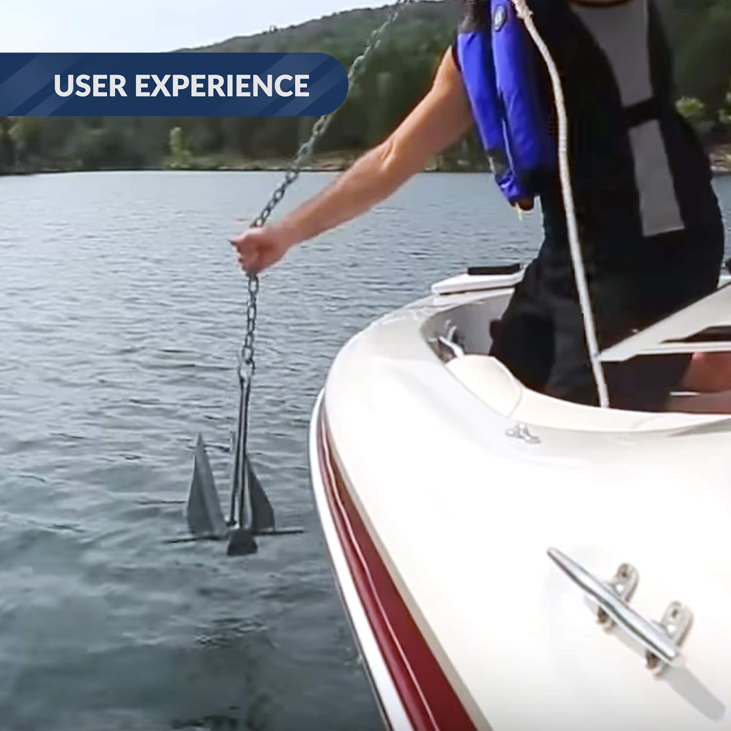 Five Oceans Easy-Release Danforth Anchor Series - Hot Dipped Galvanized Steel with Slip Ring Shank, 5 lbs, FO-4555 : Sports & Outdoors