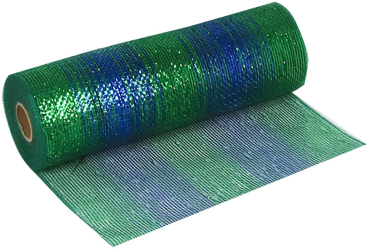 OakTree Deco Mesh Peacock Blend 25cm x 9.1m (10yds) Pattern No.268