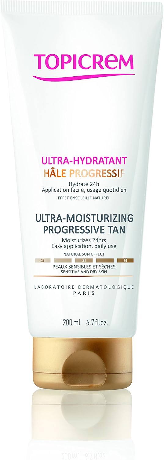 Topicrem Ultra-Moisturizing Progressive Tan 200ml, No colour, 200 ml (Pack of 1)
