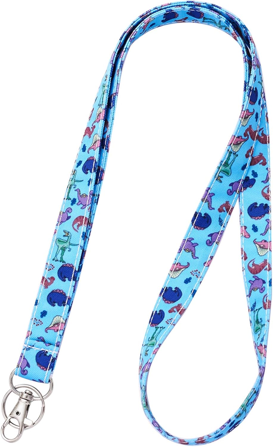 Dinosaur Keychains Lanyards for ID Badge Holder Durable Lanyards for Keys Cool ID Holder for Men and Women Cotton Fabric Dinosaur
