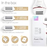 Essy Electric Foot File with 5 Rollers - Callus Remover, Pedicure Set view 4
