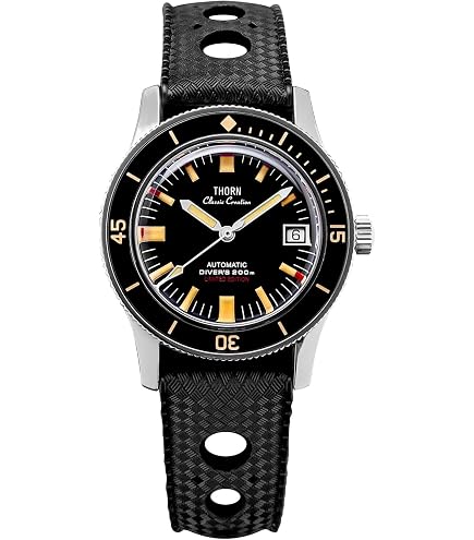 timeworn Amazon.com: Thorn 47mm Titanium Diver Watch - T012 NH34 Automatic