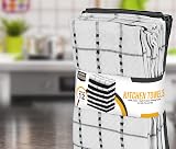 Utopia Towels 12-Pack Kitchen Towels 38x64 cm 100% Ring Spun Cotton Black view 6