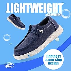 firelli Kids Loafers Boys Girls Canvas Walking