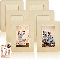 Yalikop DIY Wood Picture Frames Unfinished Solid Wood Photo Picture Frames for 3 x 5 In Photos Wooden Photo Frames for Mother