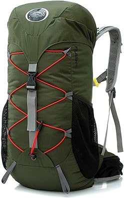 Amazon 登山 リュック ザック ハイキング ディパック キャンプ リュックサック サイクリング バッグ 1 2泊旅行 バックパック 軽量 防水 l 30l 35l 日帰り用 山小屋一泊用 男 女 メンズ レディース アーミーグリー Topqyq 登山リュック ザック