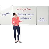 Wonderwall Space Saving Drywipe Confidential Magnetic Whiteboard with Fixings and Pen Tray, 5 Sizes to Choose from, incl. (H) 90x(W) 120cm