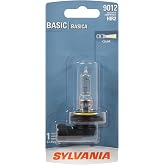 SYLVANIA 9012 Basic Halogen Headlight Bulb, DRL Use, 1 Bulb | Standard Halogen Replacement Bulb with Dependable Everyday Output and an Easy, Direct-Fit Installation