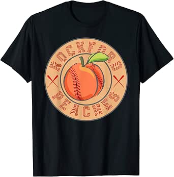 peach baseball tee