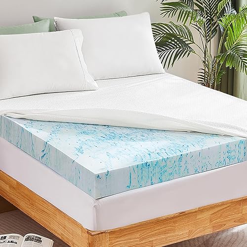 Timimi Memory Foam Mattress Topper Inch Gel Cooling Mattress